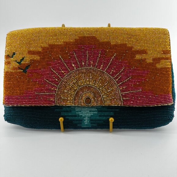 Mary Frances Embrace the Dawn Handmade Beaded Clutch - Picture 3 of 7